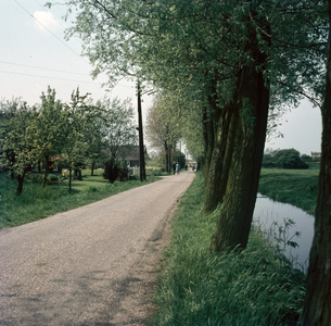 849197 Gezicht op de Oude Liesbosweg te Utrecht.